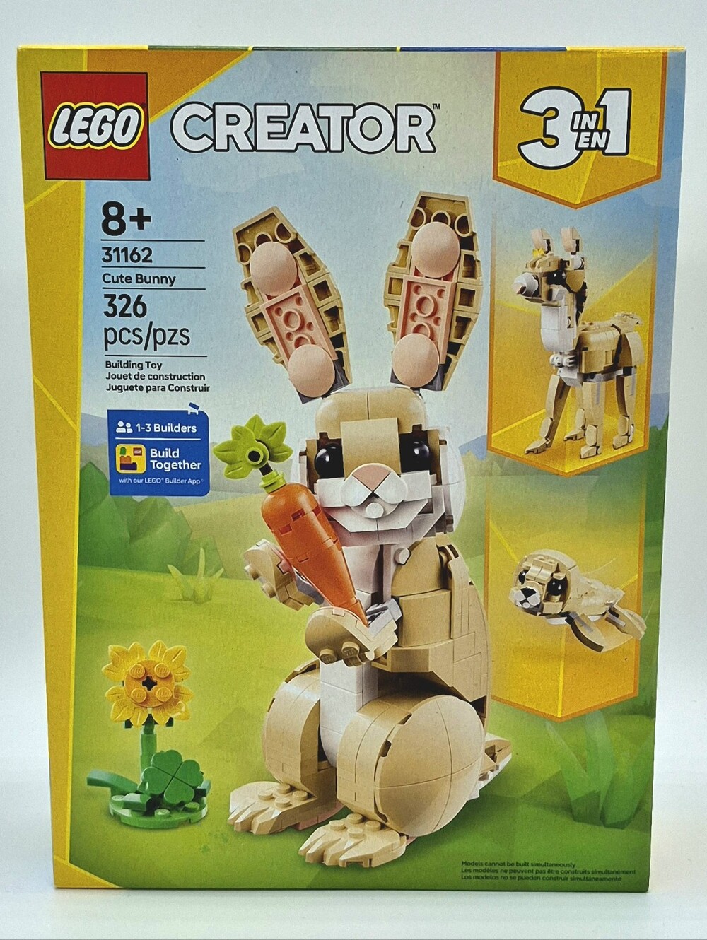 🐰 LEGO Creator 3 in 1 Cute Bunny 31162 New Sealed Building Set